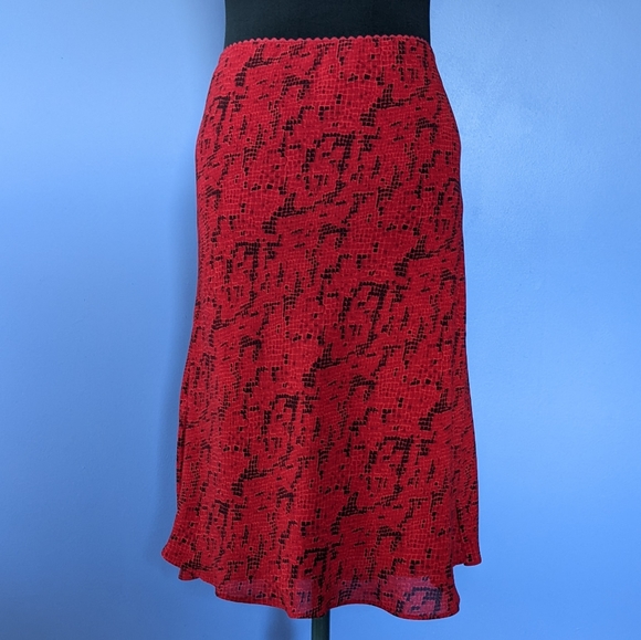 NY&Co Snakeskin Print Midi Skirt - Picture 1 of 3